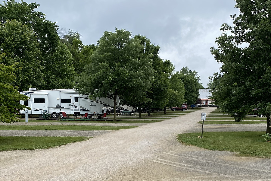 RV site and road